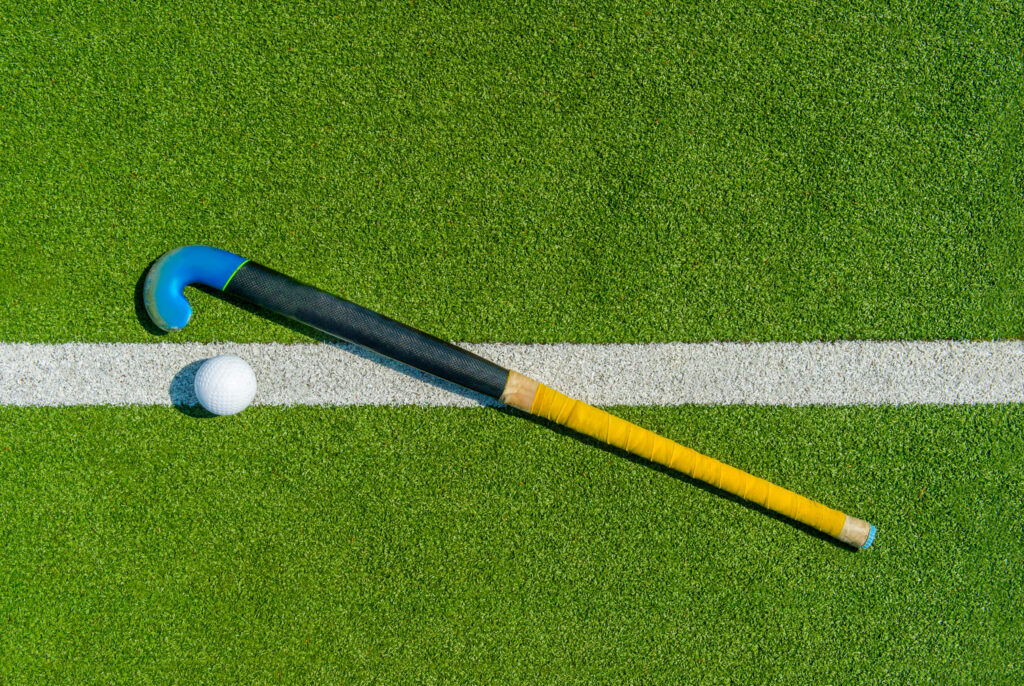 Field Hockey Stick and Ball
